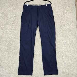 Orvis Tech Trek Pants Mens 32x30 Navy blue Outdoor Hiking nylon Stretch